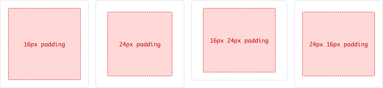 example of base card style with borders